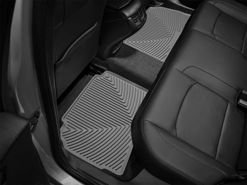 WeatherTech 2016+ Chevrolet Malibu Rear Rubber Mats - Grey - Image 2