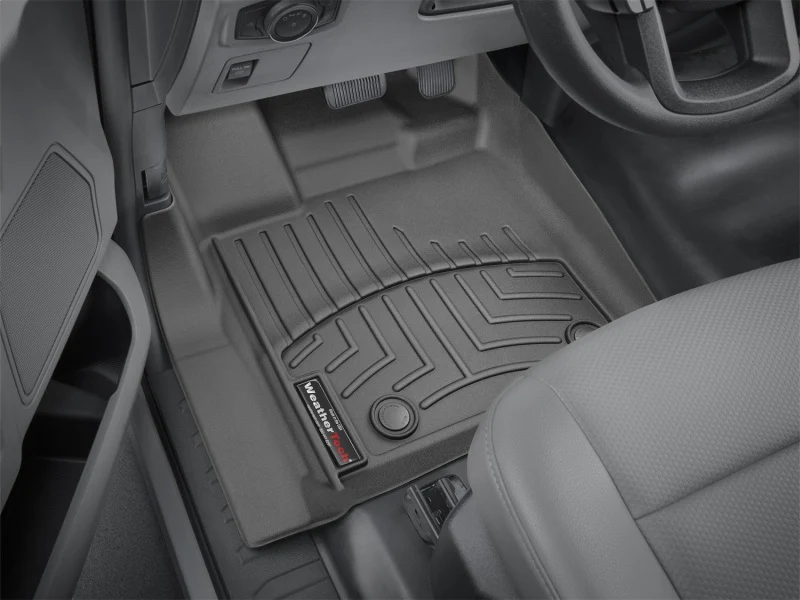 WeatherTech 2016+ Ford F-150 Regular Cab w/ Vinyl Floors Front FloorLiner - Black - Image 6