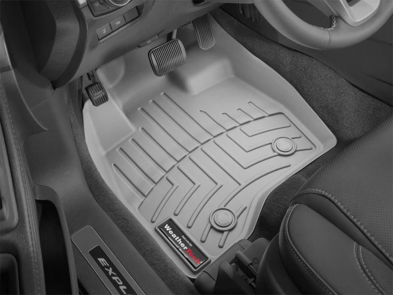 WeatherTech 2017+ Ford Explorer Front FloorLiner - Grey - Image 15