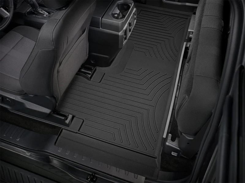 WeatherTech 2017+ Ford F-150 Raptor SuperCab Rear FloorLiner HP - Black - Image 4