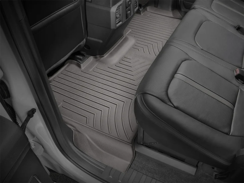 WeatherTech 2017+ Ford F-250/F-350/F-450/F-550 Crew Cab Rear FloorLiner - Cocoa - Image 11