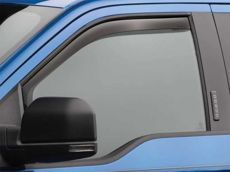 WeatherTech 2017+ Ford F-250/F-350/F-450/F-550 Front Side Window Deflectors - Dark Smoke - Image 6