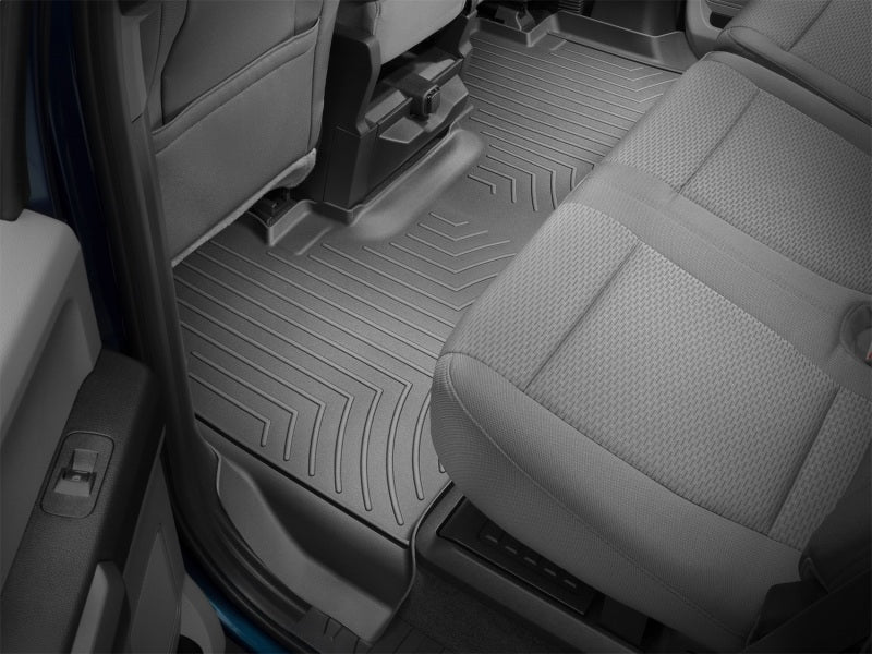 WeatherTech 2017+ Ford F-250/F-350/F-450/F-550 Rear FloorLiner - Black - Image 6