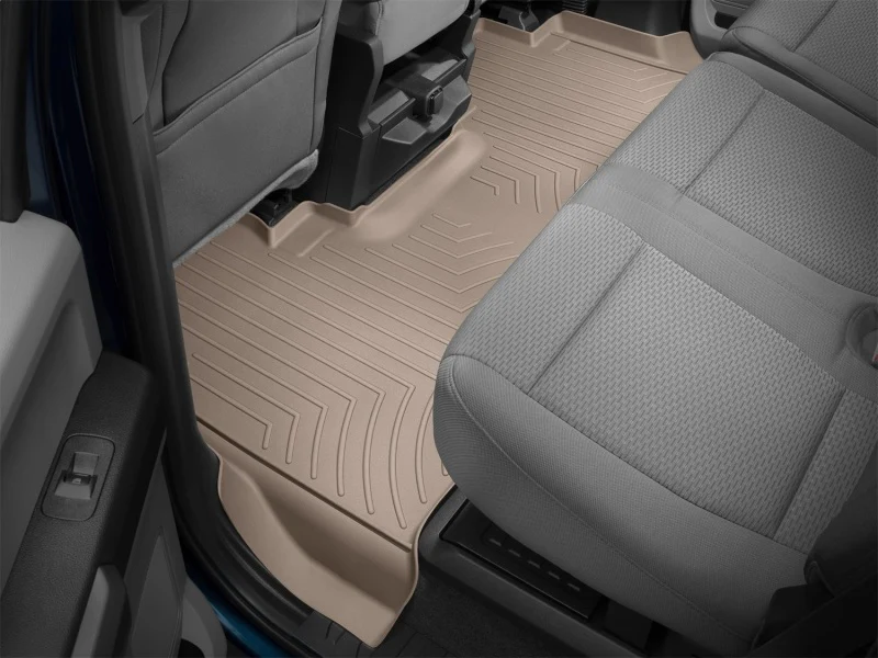 WeatherTech 2017+ Ford F-250/F-350/F-450/F-550 Rear FloorLiner - Tan - Image 6