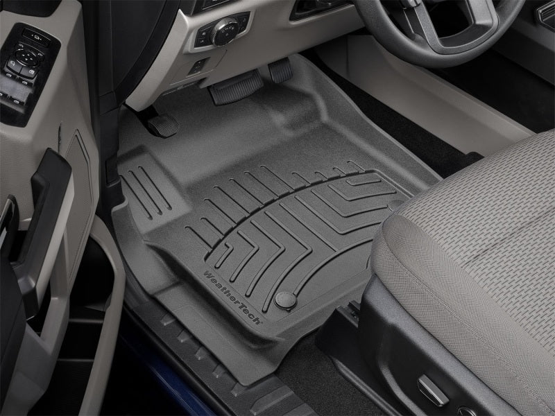 WeatherTech 2017+ Ford F-250/F-350/F-450/F-550 SuperCab/SuperCrew Front FloorLiner HP - Black - Image 13
