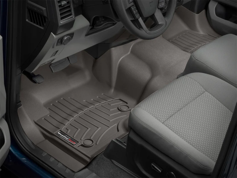 WeatherTech 2017+ Ford F-250/F-350/F-450/F-550 w/ Bench Seats Front FloorLiners OTH - Cocoa - Image 10