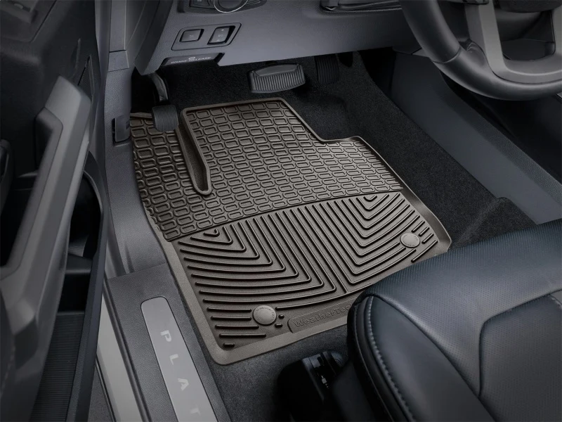 WeatherTech 2017+ Ford F-250/F-350/F-450/F550 (Crew Cab & SuperCab) Front Rubber Mats - Cocoa - Image 3