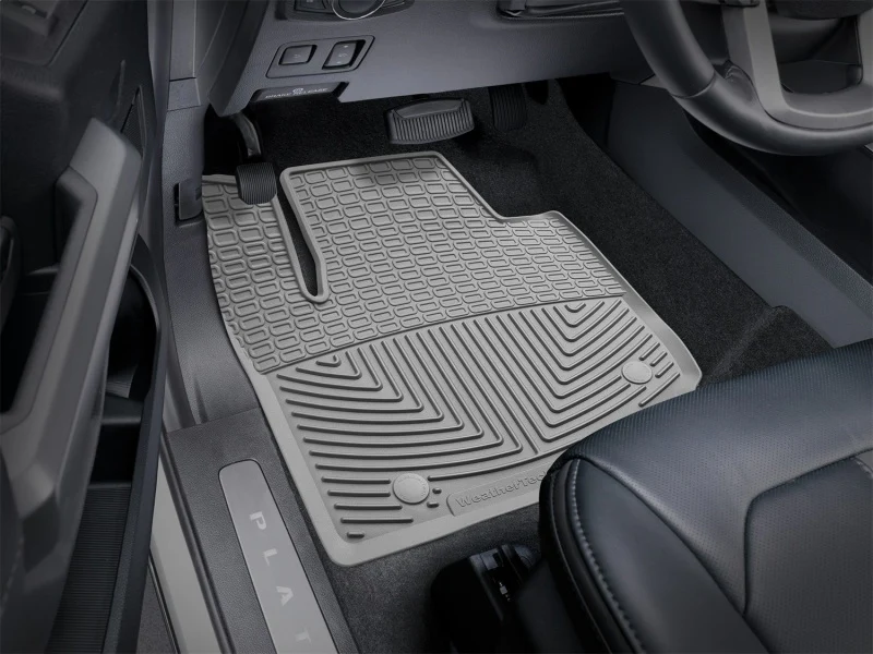 WeatherTech 2017+ Ford F-250/F-350/F-450/F550 (Crew Cab & SuperCab) Front Rubber Mats - Grey - Image 3