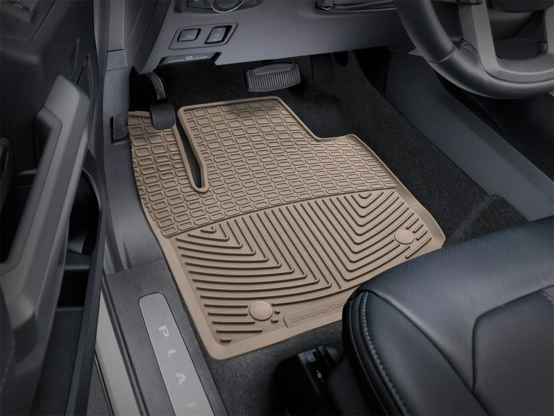 WeatherTech 2017+ Ford F-250/F-350/F-450/F550 (Crew Cab & SuperCab) Front Rubber Mats - Tan - Image 3