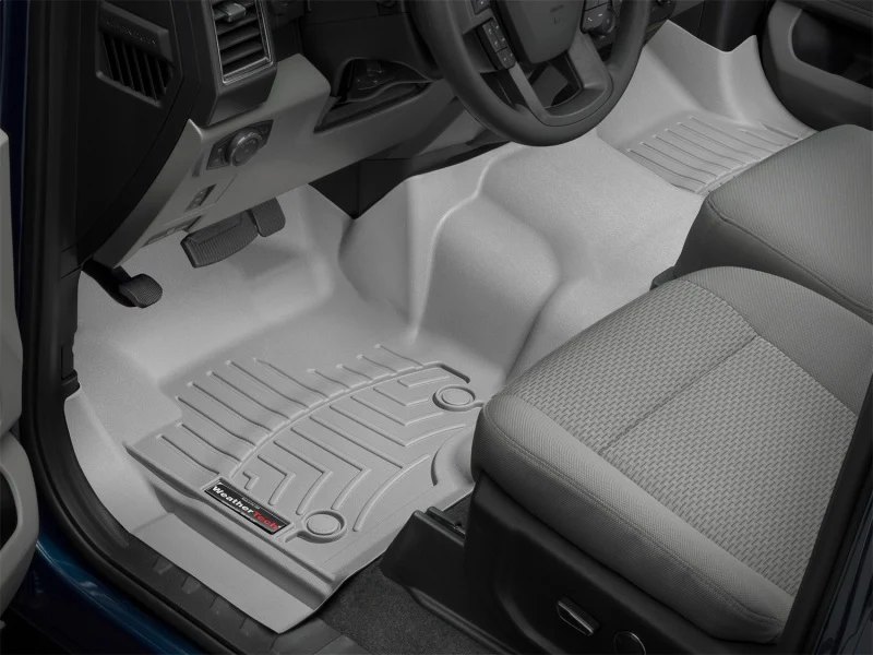 WeatherTech 2017+ Ford F-250/F-350/F-450 Front FloorLiner - Grey - Image 8