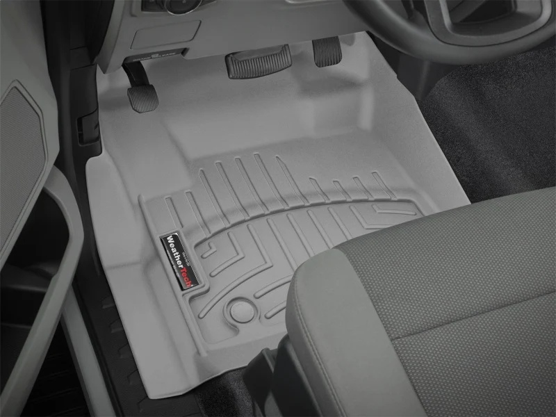 WeatherTech 2017+ Ford F-250/F-350/F-450 Front FloorLiner - Grey (Fits 4x4 Floor Shifter) - Image 3