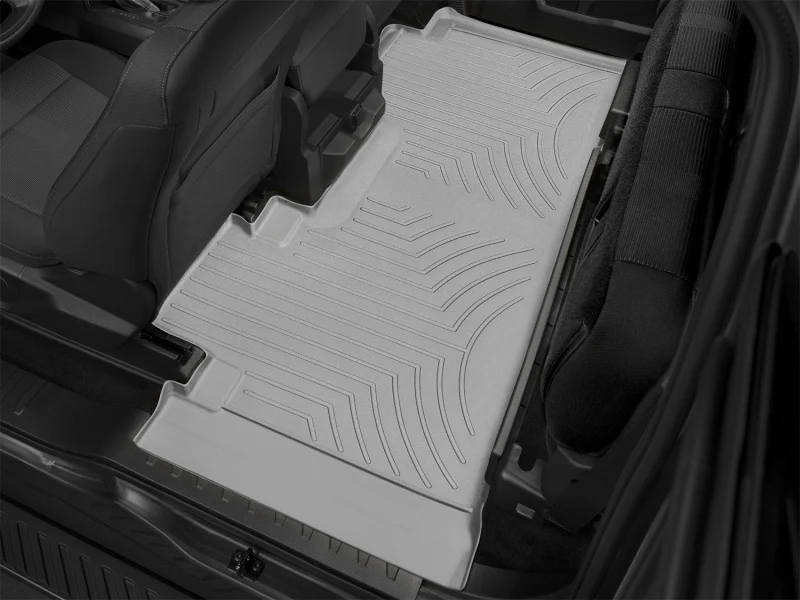 WeatherTech 2017+ Ford F-250/F-350/F-450 SuperCab Rear FloorLiner - Grey (w/ 1st Row Bench Seat) - Image 10