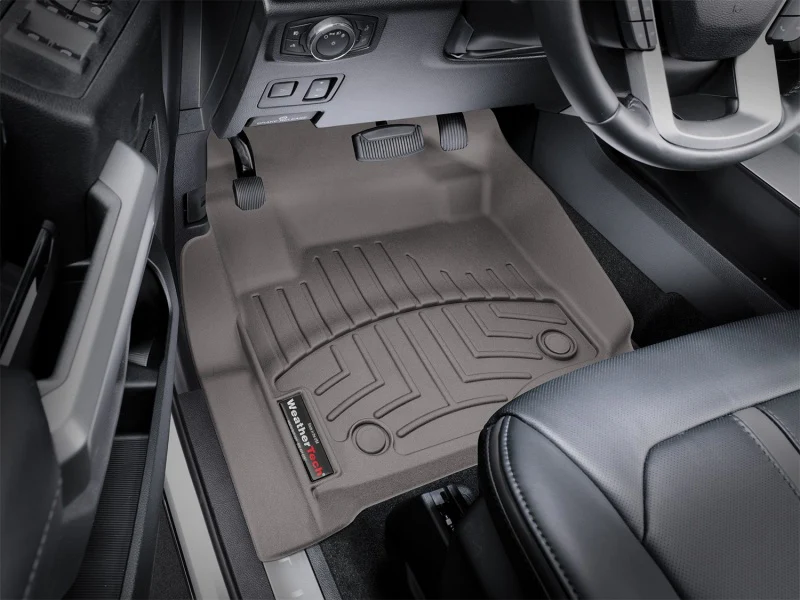 WeatherTech 2017 Ford Super Duty (Super Cab / Crew Cab) Front FloorLiners - Cocoa - Image 8