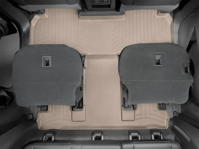WeatherTech 2018+ Chevrolet Traverse Rear FloorLiner - Tan - Image 12