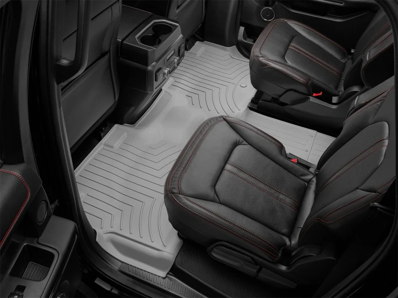 WeatherTech 2018+ Ford Expedition MAX Rear FloorLiner - Grey (Works w/2nd Row Bucket Seats) - Image 13