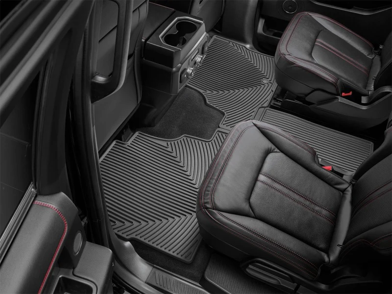 WeatherTech 2018+ Lincoln Navigator / Navigator L Rear Rubber Mats - Black - Image 2