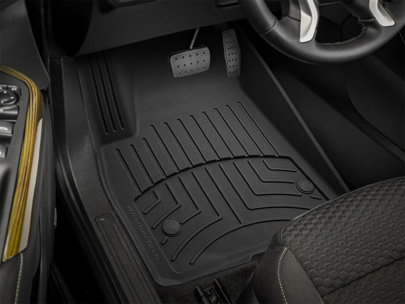 WeatherTech 2019+ Chevrolet Blazer / 2017+ GMC Acadia/Acadia Denali Front FloorLiner HP - Black - Image 11
