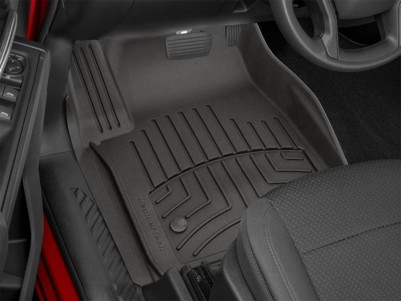 WeatherTech 2019+ Chevrolet Silverado 1500 Crew Cab  Front FloorLiner HP - Black - Image 13
