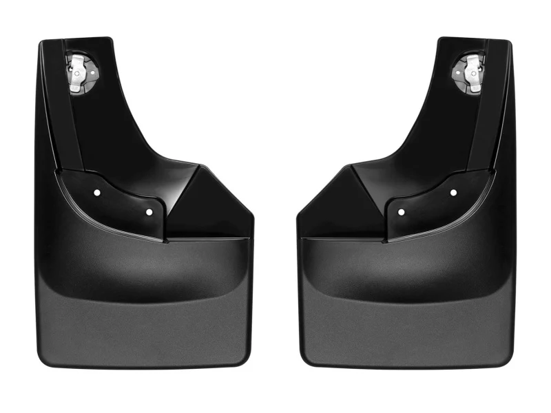 WeatherTech 2019+ Chevrolet Silverado 1500 Crew Cab No Drill MudFlaps - Black