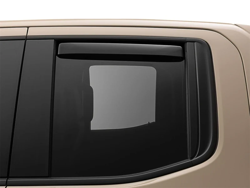 WeatherTech 2019+ Chevrolet Silverado 1500 Rear Side Window Deflectors - Dark Smoke - Image 2
