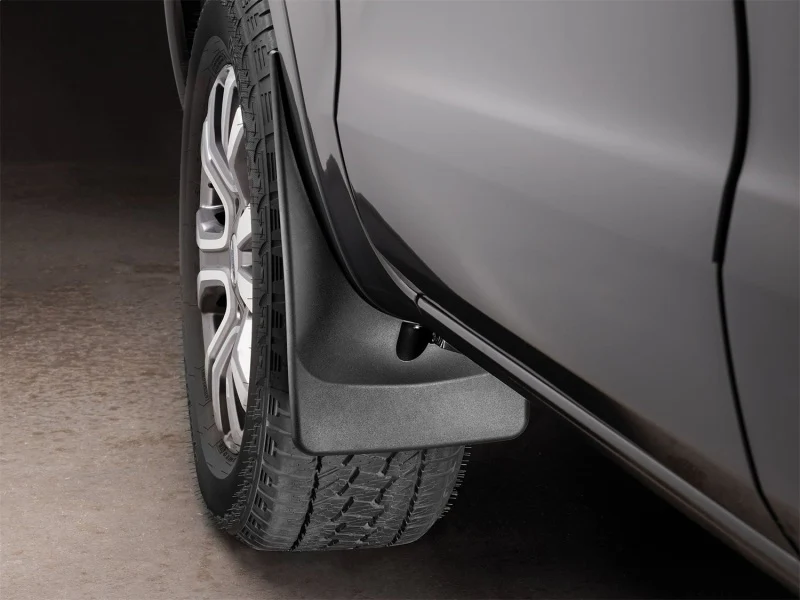 WeatherTech 2019+ Ford Ranger No Drill Front Mudflaps - Black - Image 2