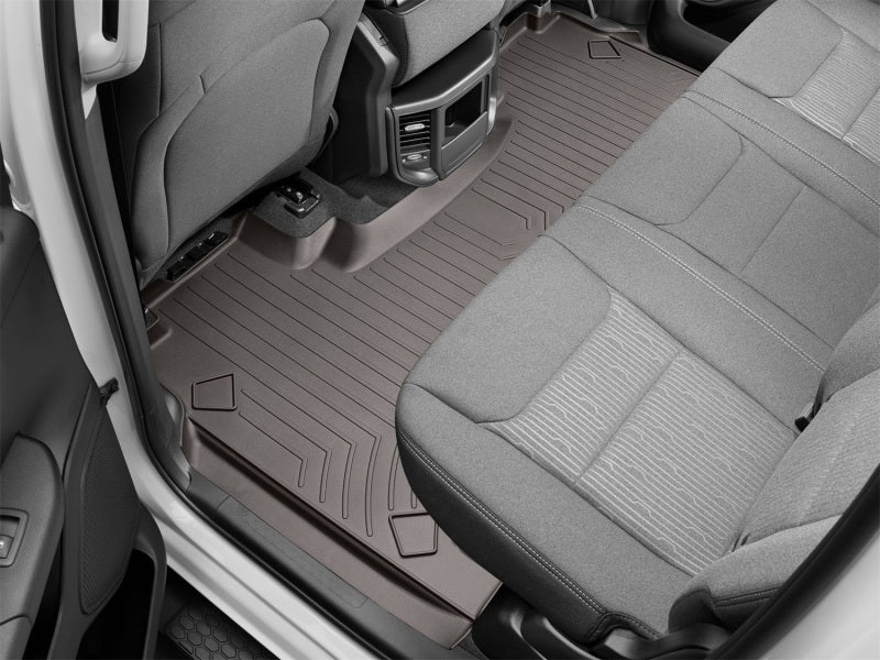 WeatherTech 2019+ RAM 1500 (Crew Cab w/ Rear Under Seat Storage) Rear FloorLiner - Cocoa - Image 11