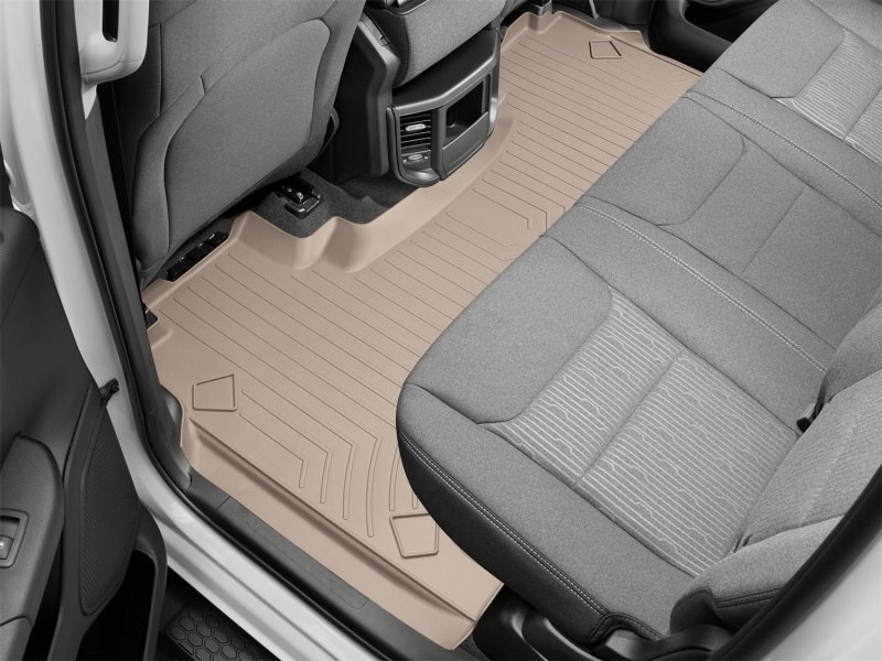 WeatherTech 2019+ RAM 1500 (Crew Cab w/ Rear Under Seat Storage) Rear FloorLiner - Tan - Image 13