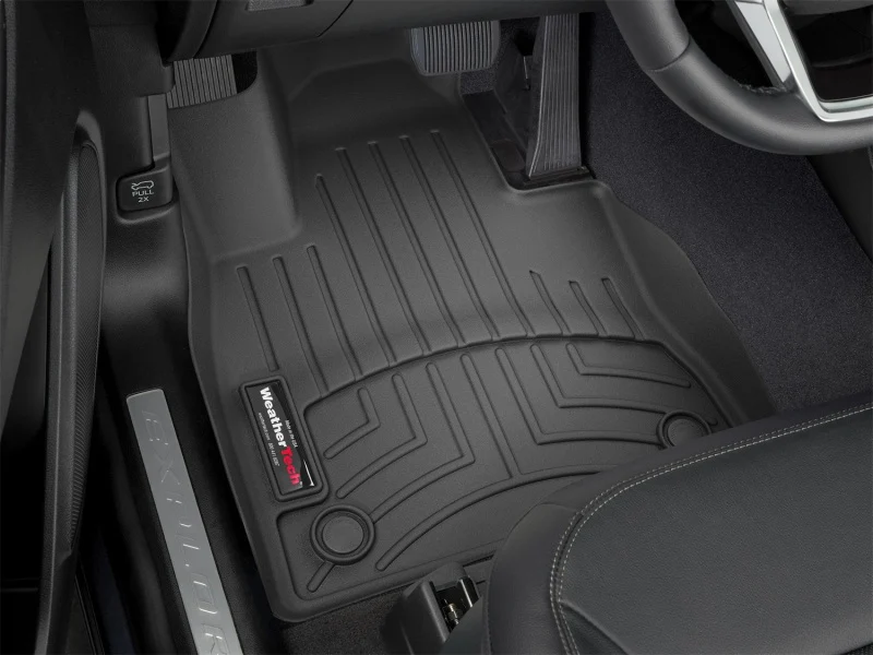 WeatherTech 2020+ Ford Explorer Front FloorLiner - Black - Image 2