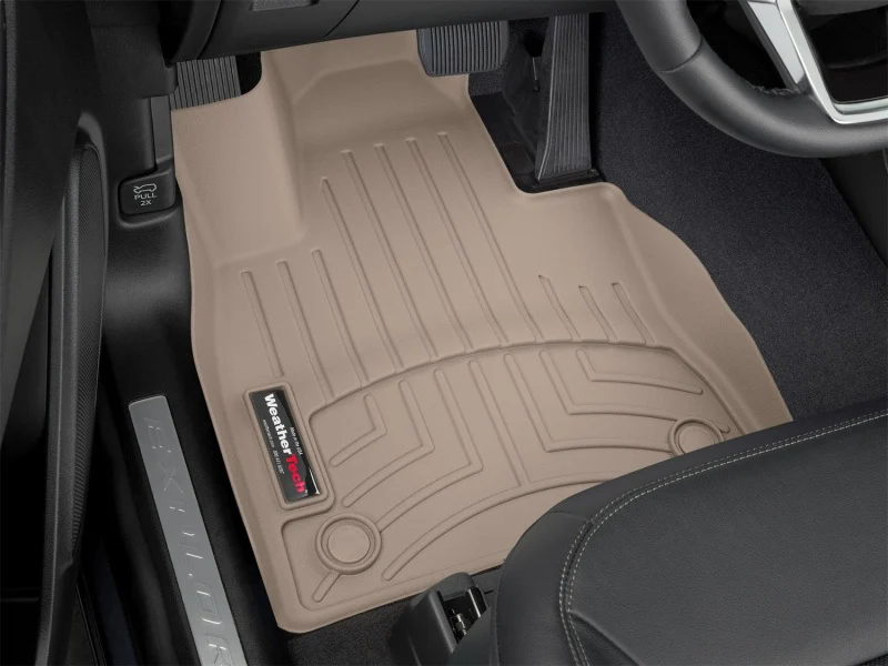 WeatherTech 2020+ Ford Explorer Front FloorLiner - Tan - Image 8