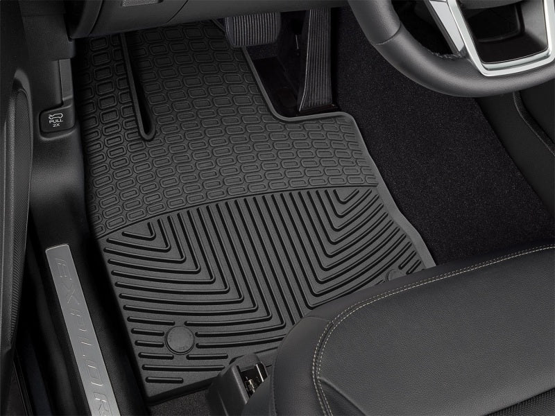WeatherTech 2020+ Ford Explorer Front Rubber Mats - Black - Image 2
