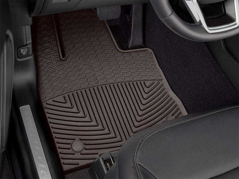 WeatherTech 2020+ Ford Explorer Front Rubber Mats - Cocoa - Image 2