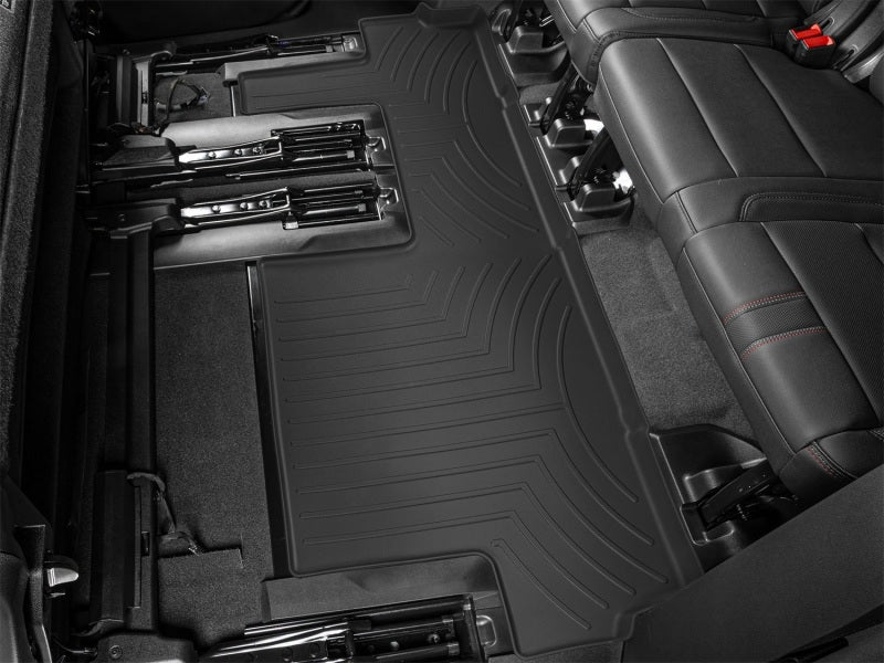 WeatherTech 2021+ Cadillac Escalade ESV (w/ 2nd Row Bench Seating) Rear FloorLiner - Black - Image 13