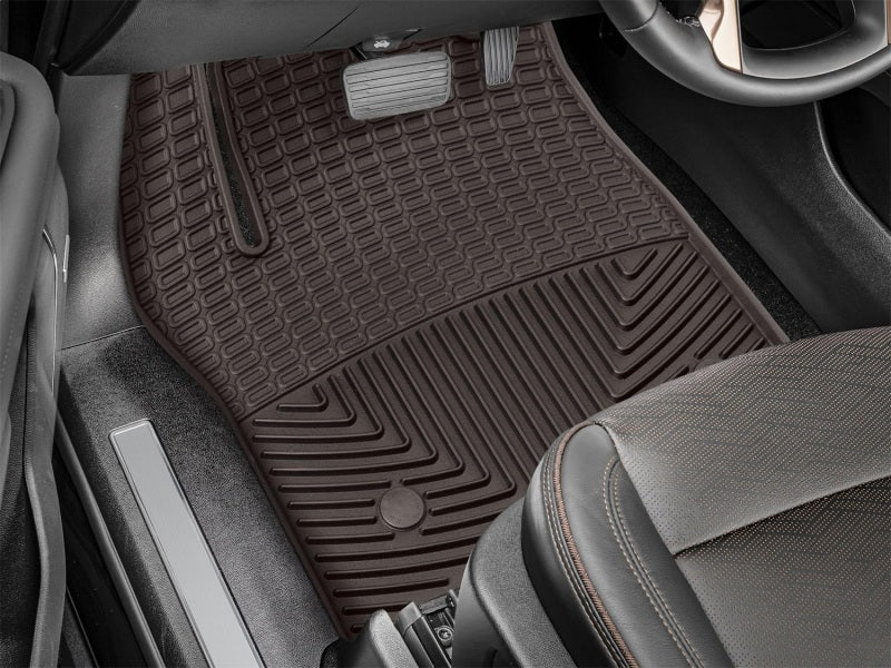 WeatherTech 2021+ Cadillac Escalade Front Rubber Mats - Cocoa - Image 2