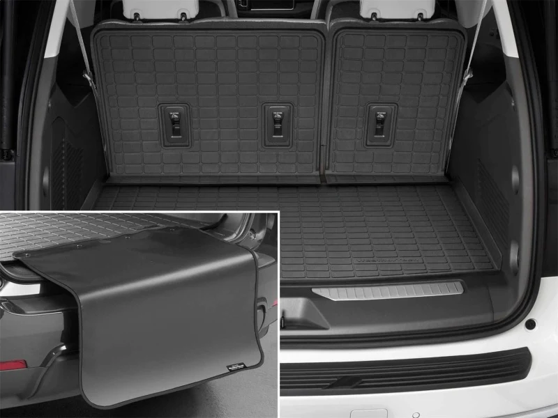 WeatherTech 2021 Chevrolet Suburban/GMC Yukon XL Seatback Cargo Liners HP w/Bumper Protector - Black