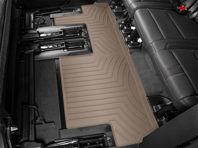 WeatherTech 2021+ Chevrolet Suburban Rear FloorLiner HP - Tan - Image 11