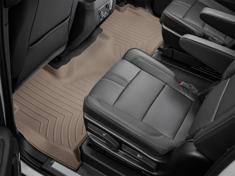 WeatherTech 2021+ Chevrolet Suburban Rear FloorLiner HP - Tan - Image 3