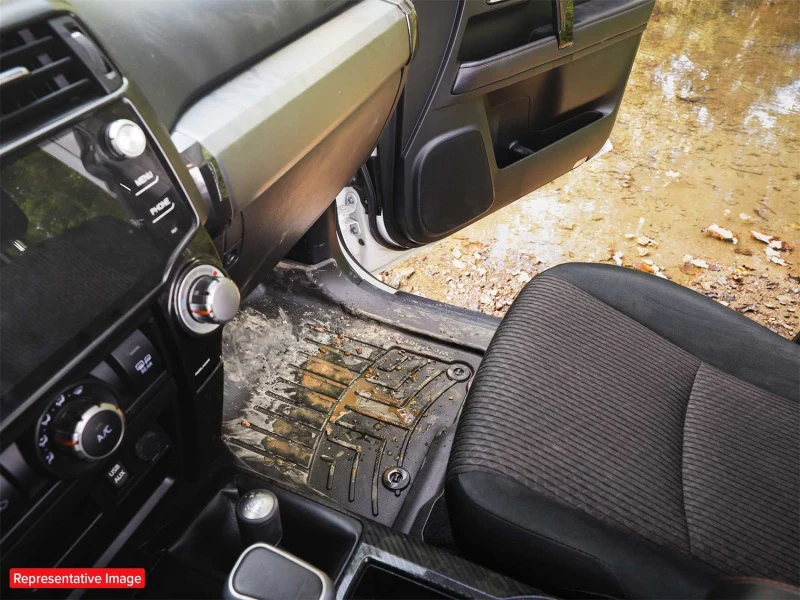 WeatherTech 2021+ Ford Bronco Front FloorLiner HP - Black - Image 11