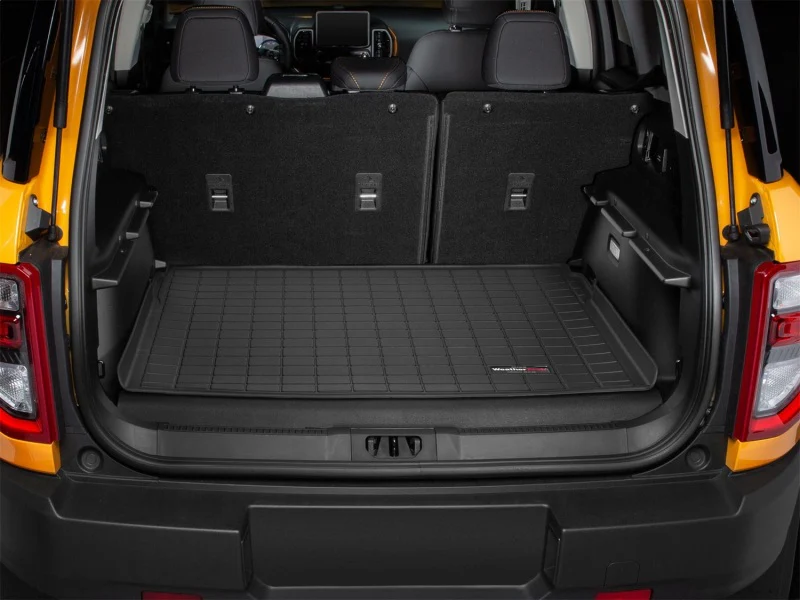 WeatherTech 2021+ Ford Bronco Sport (Full size spare tire) Cargo Liners - Black - Image 2
