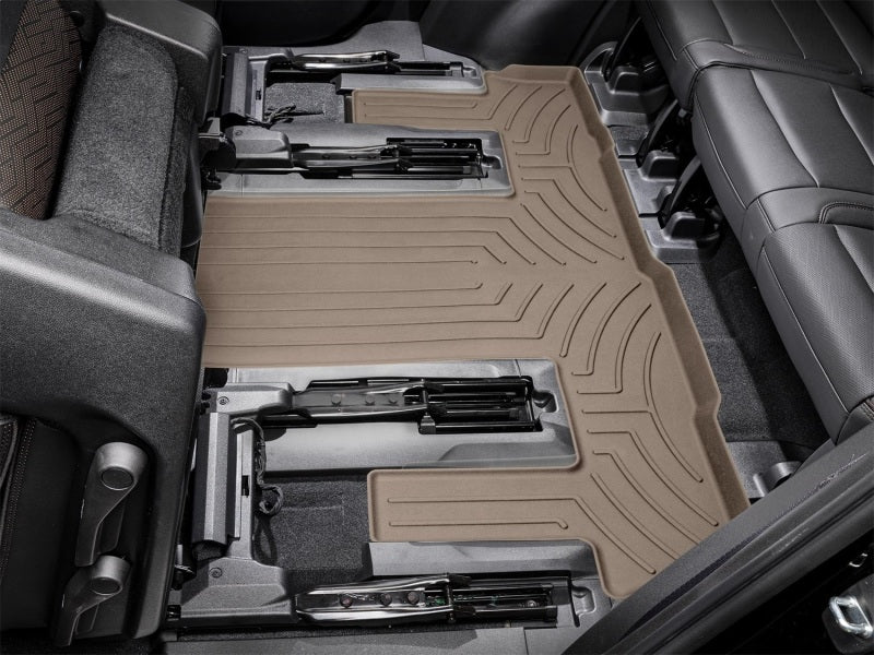 WeatherTech 2021+ GMC Yukon (incl. Denali) 2nd Row FloorLiner HP - Tan - Image 11