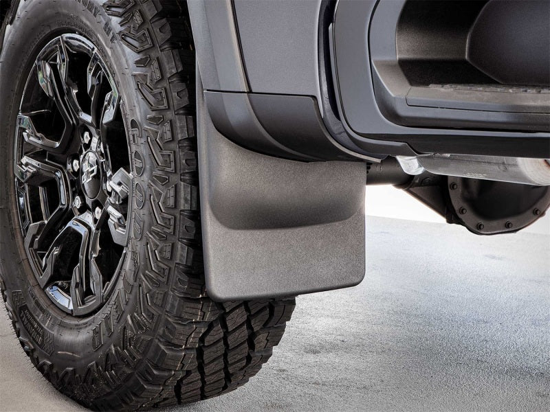 WeatherTech 2022 Chevrolet Silverado 1500 ZR2 No Drill MudFlaps - Black - Image 2