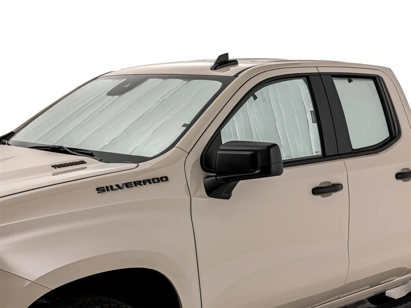 WeatherTech 2022+ GMC/Chevrolet Sierra/Silverado 1500 DC (w/Sliding Glass) SunShade Full Vehicle Kit - Image 3