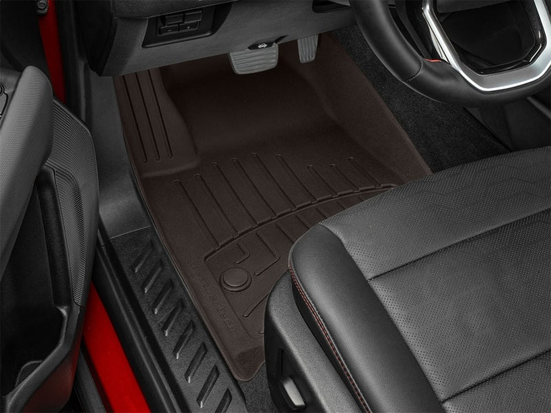 WeatherTech 2023+ GMC Canyon / Chevrolet Colorado Front FloorLiner HP - Cocoa - Image 13