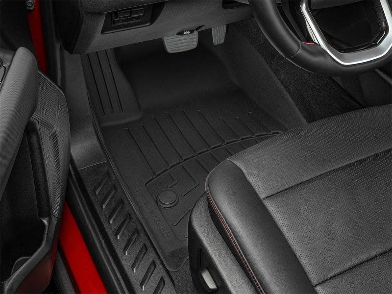 WeatherTech 2023 GMC Canyon / Chevrolet Colorado (w/ Carpet) CrewCab Front FloorLiner HP - Black - Image 13