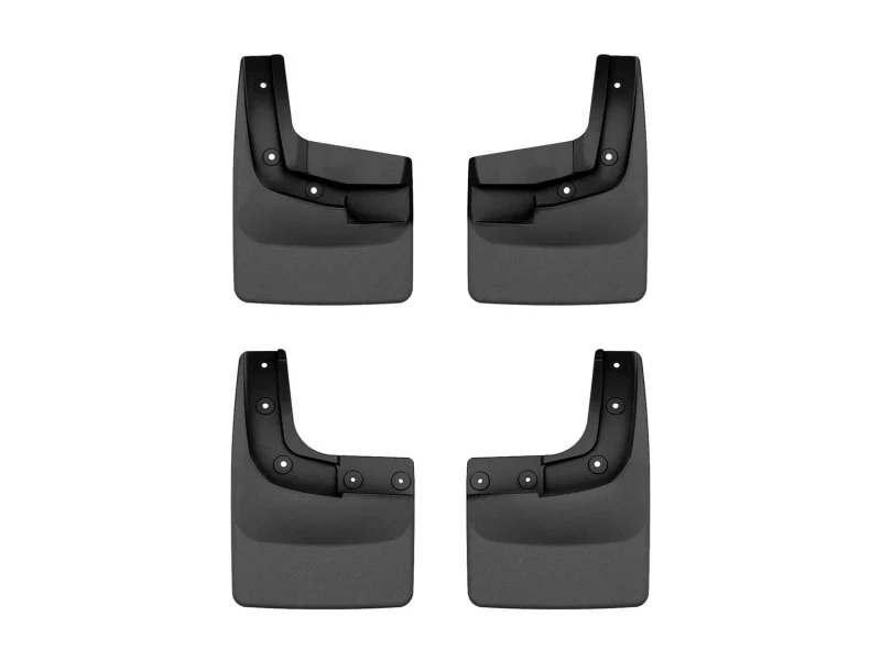WeatherTech 2024 Ford Ranger (No Raptor) No Drill Front & Rear MudFlaps - Black
