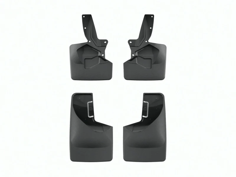WeatherTech 21-23 Ford Bronco (225/265/285 Width Tire Sizes) Front & Rear No Drill Mudflaps - Black