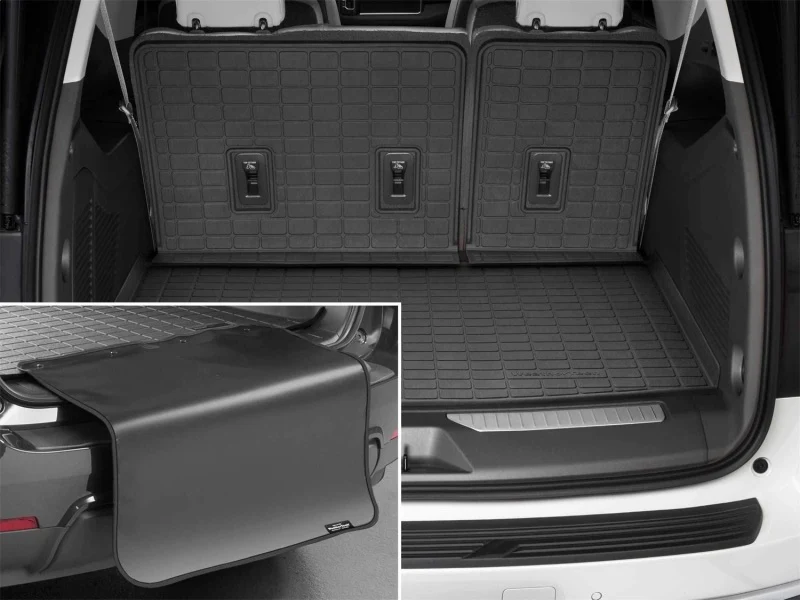 WeatherTech 21-23 GMC Yukon XL / Yukon Denali XL Seatback Cargo Liner HP w/Bumper Protector - Black - Image 2