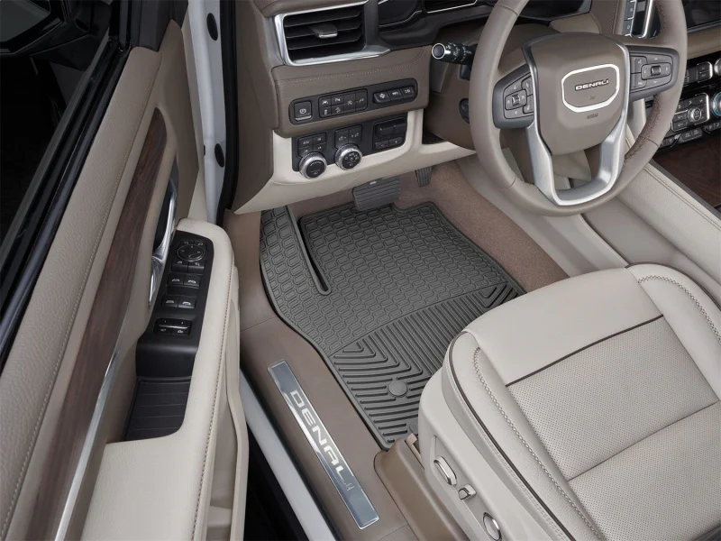 WeatherTech 21+ Cadillac Escalade Front Rubber Mats - Black - Image 2
