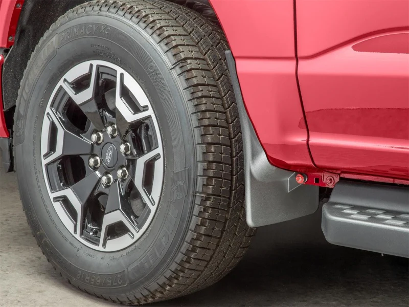 WeatherTech 22-23 Ford F-150 Lightning No Drill Front MudFlaps - Black - Image 2