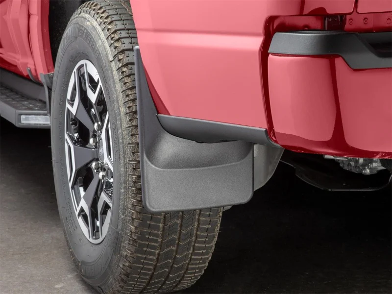 WeatherTech 22-23 Ford F-150 Lightning No Drill Rear MudFlaps - Black - Image 2