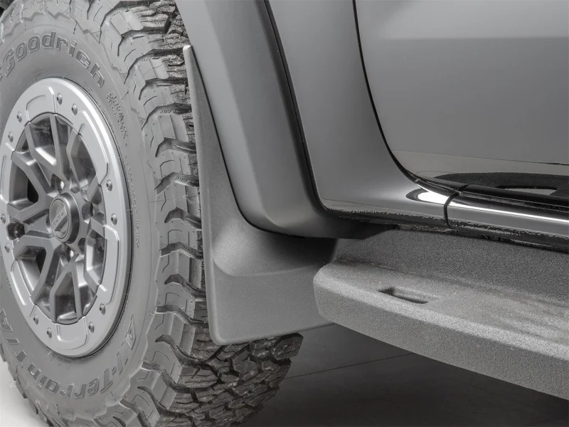 WeatherTech 24-25 Ford Ranger Raptor Supercrew Front No Drill MudFlaps - Black - Image 2